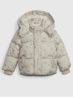 Kids Gap & Disney Collab Toddler Recycled Sherpa Lined Puffer Jacket Size 5